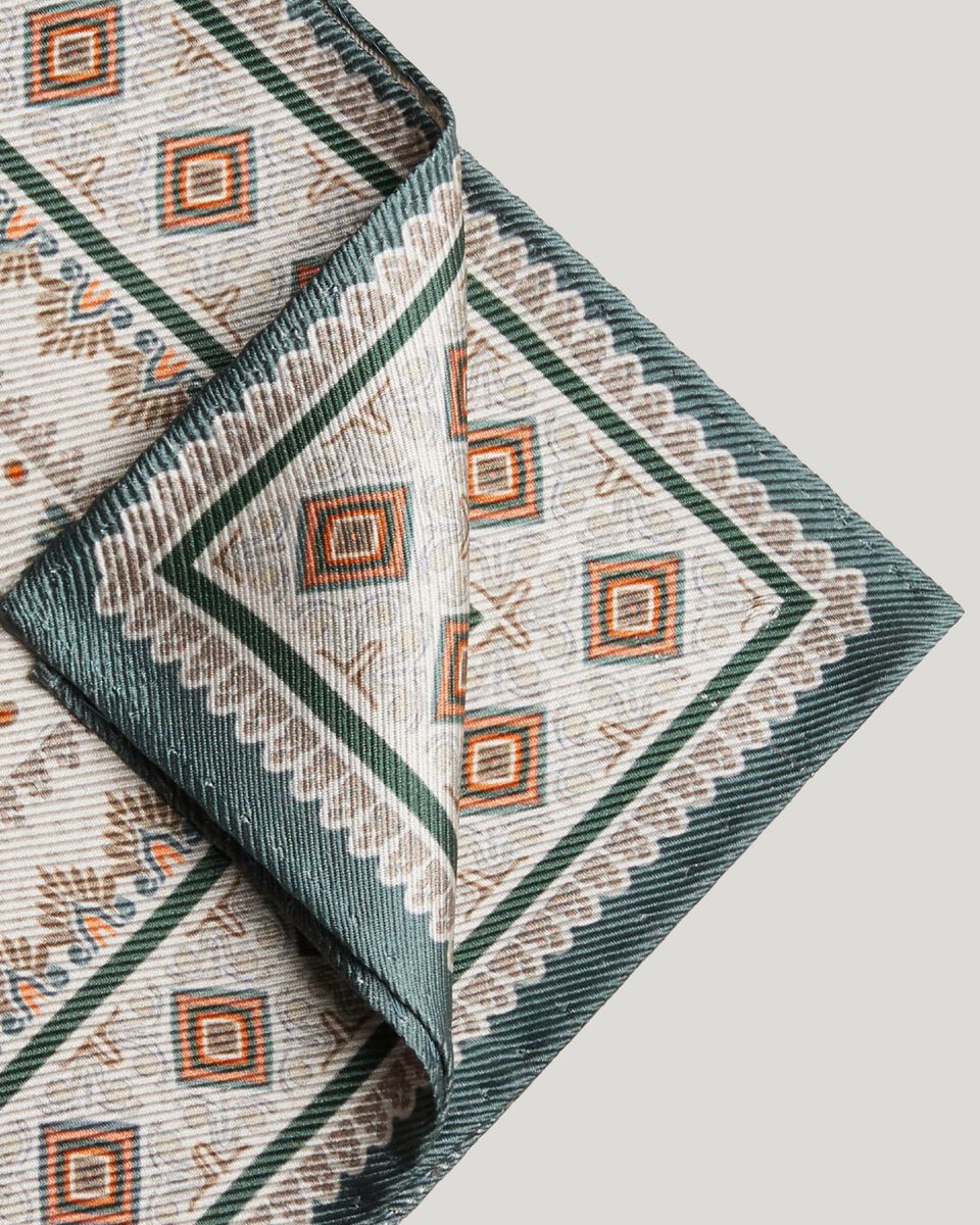 Double-Sided Printed Silk Pocket Square